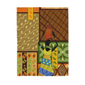 Custom Blanket -Black Girl African Pattern- Deluxe Sherpa Blanket ML