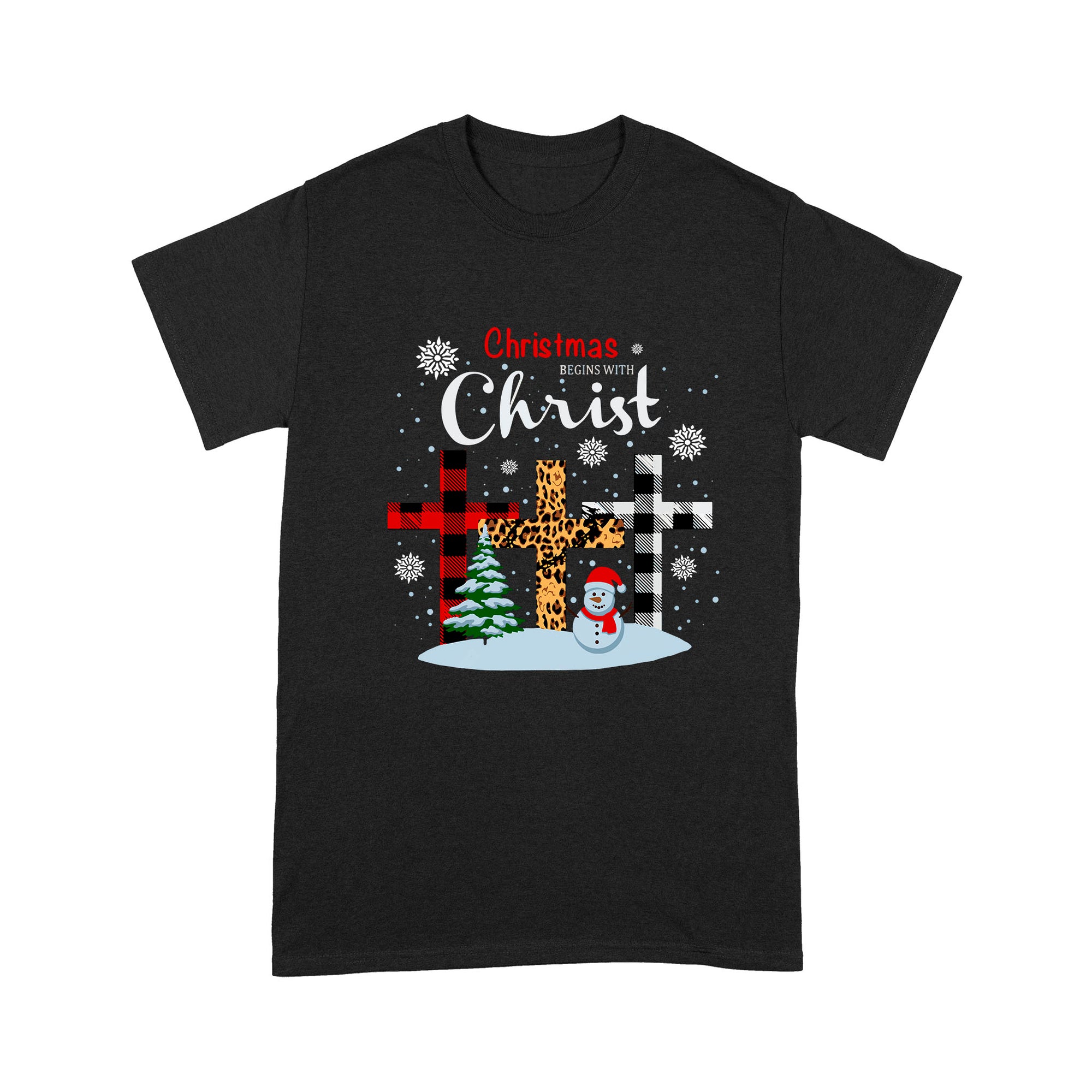 Christmas Begin With Christ-Christmas Gift- Standard T-shirt LAM