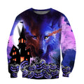 Halloween Wolf 3D All Over Printed Unisex Shirts