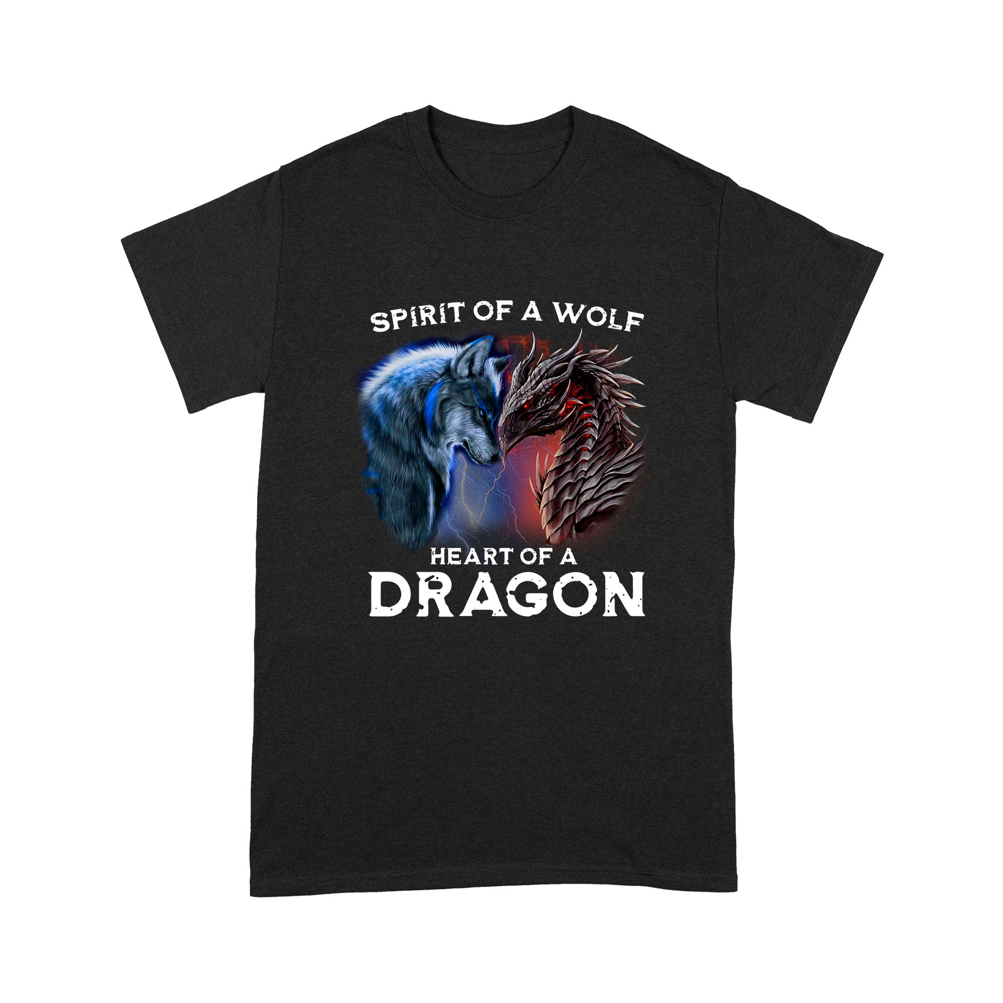 Spirit Of A Wolf, Heart Of A Dragon Standard T-shirt HG