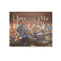 Hunting Canvas Wall Art Print Deer Wall Decor - Buck & Doe You & Me We Got This XT