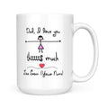 Best Gift For Dad Custom Name White Mug I Love You This Much