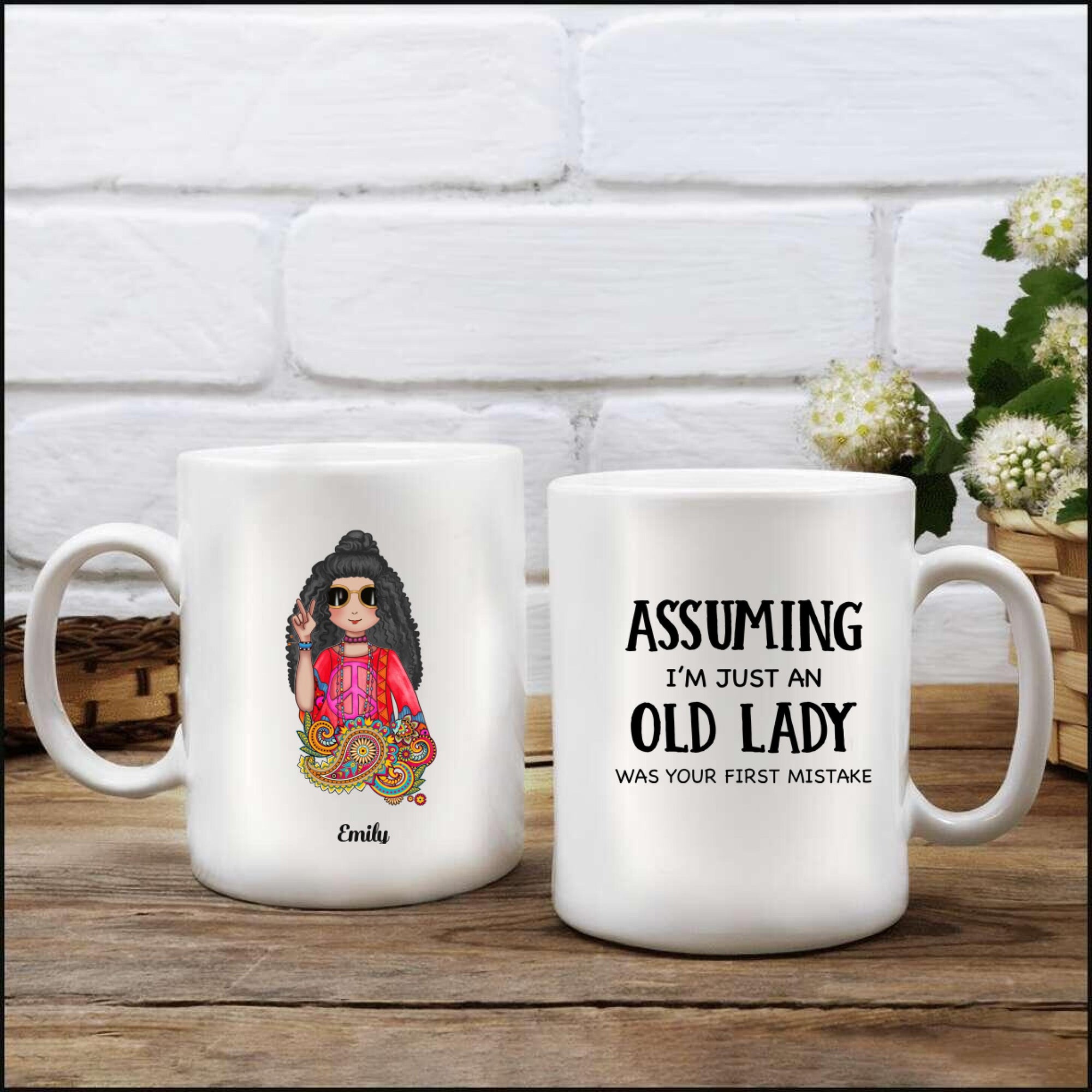 Personalized Mug - Hippie Girl Funny Quotes Coffee Mug DL