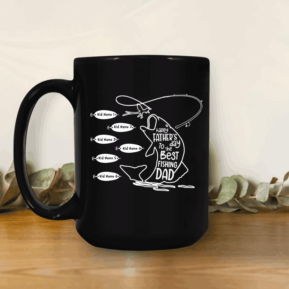 To The Best Fishing Dad Personalized Mug Fathers Day Gift