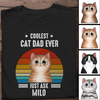 The Coolest Cat Dad Ever- Amazing Gift for Dad Bonus Dad Father Personalized T-shirt