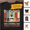 Dog Dad Like A Normal Dad Only Cooler Personalized T-shirt Amazing Gift For Father Bonus Dad