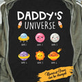 Daddy's Universe Personalized T-Shirt, Best Gift For Dad