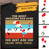 The Most Awesome Dad Ever Just Ask Penguin Personalized T-shirt Amazing Gift For Father Bonus Dad