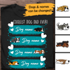 The Coolest Dog Dad Ever Personalized T-shirt Amazing Gift For Dad Father Bonus Dad
