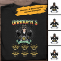 Granpa's Biker Gang Personalized T-Shirt, Best Gift For Grandpa