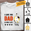 Personalized T-shirt Best Cat Dad Ever Just Ask Father's