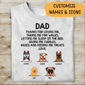 Thanks For Loving Me Taking Me For Walks Personalized Gift For Father Dad Bonus Dad