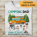Camping Dad At Young Heart Personalized T-Shirt, Mug, Best Gift For Family
