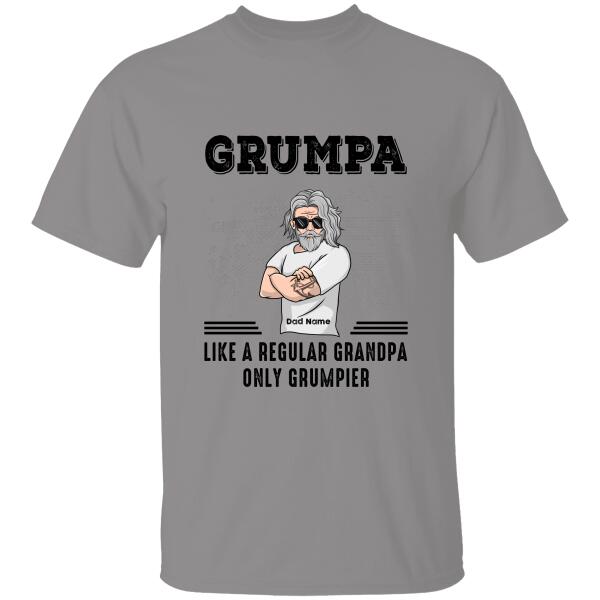 Grumpa Like A Regular Grandpa Only Grumpier Personalized T-shirt