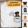 I Woof You Personalized T-shirt Dog Tee For Dog Lovers Special Gift For Friends Mother Brother Sister Father