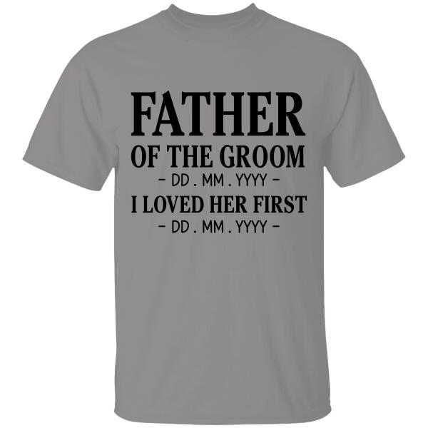 Father Of The Groom Personalized T-shirt