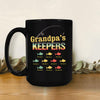 Grandpa's Keepers Fishing Mug Personalized Gift  For Father Papa