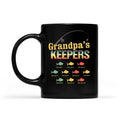 Grandpa's Keepers Fishing Mug Personalized Gift  For Father Papa