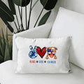 Peace Love Your Dog Canvas Throw Pillow Special Version For Dog Lovers