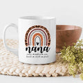 Rainbow Nana Personalized Mug Special Gift For Grandma Nana Mother