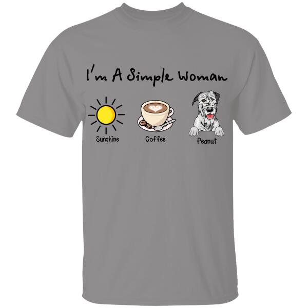 I Am Just A Simple Woman Personalized T-shirt For Dog Lover Mom Friends