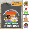 On A Dark Desert Highway Cool Wind In Our Hair Personalized T-shirt, Mug, Special Gift For Hippie Lovers
