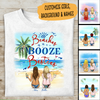 Beaches Booze Besties Personalized T-shirt, Mug, Canvas Throw Pillow, Blanket, Poster, Best Gifts For Friends