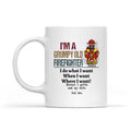 I'm A Grumpy Old Firefighter I Gotta Ask My Wife Personalized T-Shirt, Best Gift For Firefighter