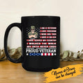I Am Veteran I Love Freedom I Wore Dog Tags Pesonslized T-shirt For Dad Papa Grandpa Amazing Gift