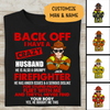 Back Off I Have A Crazy Husband Personalized T-shirt For Firefighter Special Gift