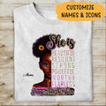 She Is Stronger Than The Storm Personalized T-shirt, Best Gift For Women