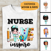 Nurse Love Inspire Personalized T-shirt For Nurse Mother Friends