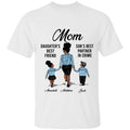 Personalized Name Black Mom Daughter Son Best Friend, Best Gift For Black Mom & Kids