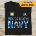 United State Navy Personalized T-shirt, Best Gift For Navy Dad Grandpa Veterans