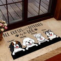 All Guests Approved By The Dog Personalized Welcome Doormat, Best Gift For Dog Lovers and Home Decoration