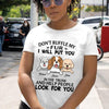 Don't Ruffle My Fur I Will Put You In The Trunk And Help People Look For You Personalized T-shirt, Best Gift For Dog Lovers