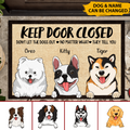 Keep Door Closed Don't Let The Dogs Out No Matter What They Tell You Personalized Welcome Dog Doormat, Best Gifts For Home Decoration