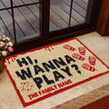Hi Wanna Play Personalized Doormat Special Gift Home Decor