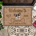 Welcome To Personalized Doormat For Dog Lover Special Gift Home Decor
