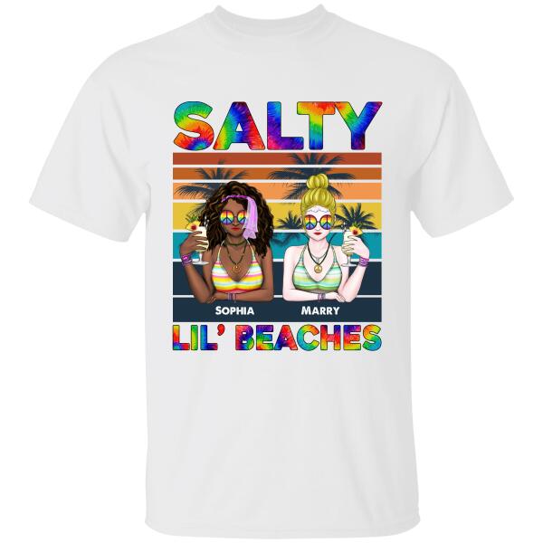 Salty Lil' Beaches Personalized T-shirt Amazing Gift For Friend