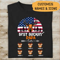 Best Buckin Papa In The World Personalized T-shirt For Dad Father Grandpa