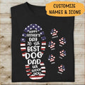 To The Best Dog Dad We Woof You Special Version Amazing Personalized T-shirt For Dad Father Bonus Dad