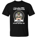 I'm Veteran, Like My Father Before Me Personalized T-shirt For Dad Papa Grandpa