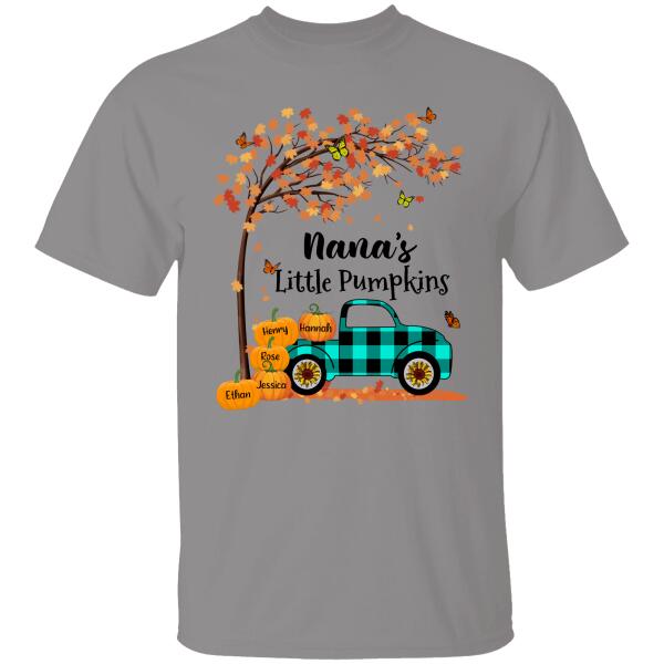 Nana's Little Pumpkin Personalized T-shirt Halloween Tee Best Gift For Mom Mama Grandma