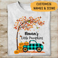 Nana's Little Pumpkin Personalized T-shirt Halloween Tee Best Gift For Mom Mama Grandma