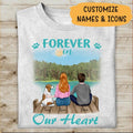 Forever In Our Heart Personalized T-Shirt, Mug, Poster, Canvas Throw Pillow, Special Gifts For Family And Dog Lovers