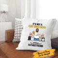 It's Not A Cat Dad Bod, It's A Father Figure Personalized Canvas Throw Pillow