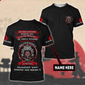 Custom Name Samurai Red Mask 3D All Over Printed Unisex Shirts
