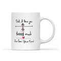 Best Gift For Dad Custom Name White Mug I Love You This Much