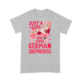 German Shepherd Flower T shirt DL - Best Dog Mom T-shirt